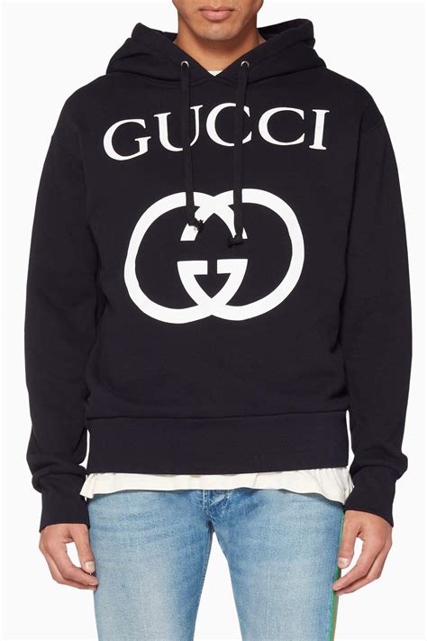 gucci hoodie mens distressed|authentic men gucci hoodie.